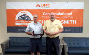 “DMC Driver of the Year Charles Smith and John Cole, Nominator and Director of Safety at FirstFleet.”